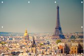 De Eiffeltoren in het zevende arrondissement van Parijs - Foto op Tuinposter - 60 x 40 cm