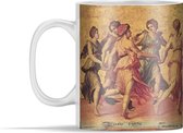 Mok - De dans van Apollo met de negen muzen - schilderij van Giulio Romano - 350 ml - Beker