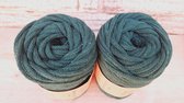Cafune Macramé Koord-4mm-Donkergroen-Klos 65 meter