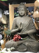 SENSE Boeddha beeld XXXL - Zittend  - Tuinbeeld - Woonkamer beeld – Mediterende geruststelling  Boeddha Beeld 160CM