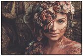 Natuur vrouw - Foto op Akoestisch paneel - 120 x 80 cm