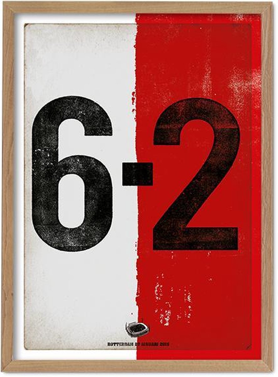 FC Kluif 'Historische score' poster - Feyenoord 6-2 Ajax poster - Feyenoord Poster