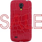 Samsung Galaxy S4 Mini Hoesje - Xccess - Croco Serie - Hard Kunststof Backcover - Roze - Hoesje Geschikt Voor Samsung Galaxy S4 Mini