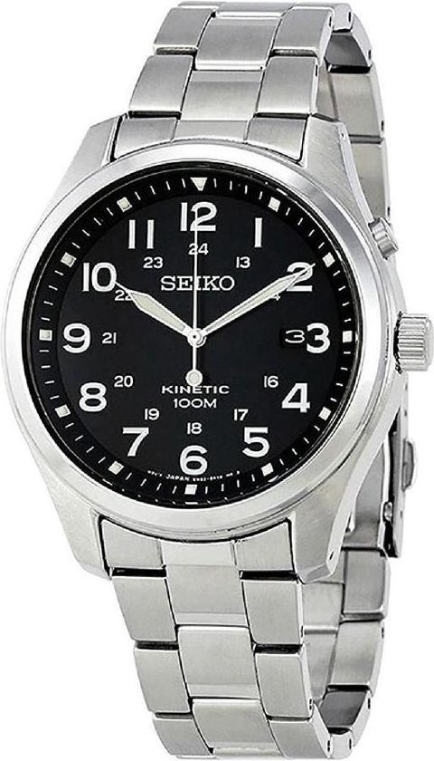 Seiko SKA721P1 horloge heren zilver edelstaal bol