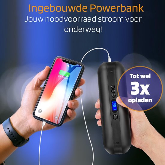 Elektrische Fietspomp met Drukmeter - Compressor - 10.3 BAR - Zwart — afbeelding 5