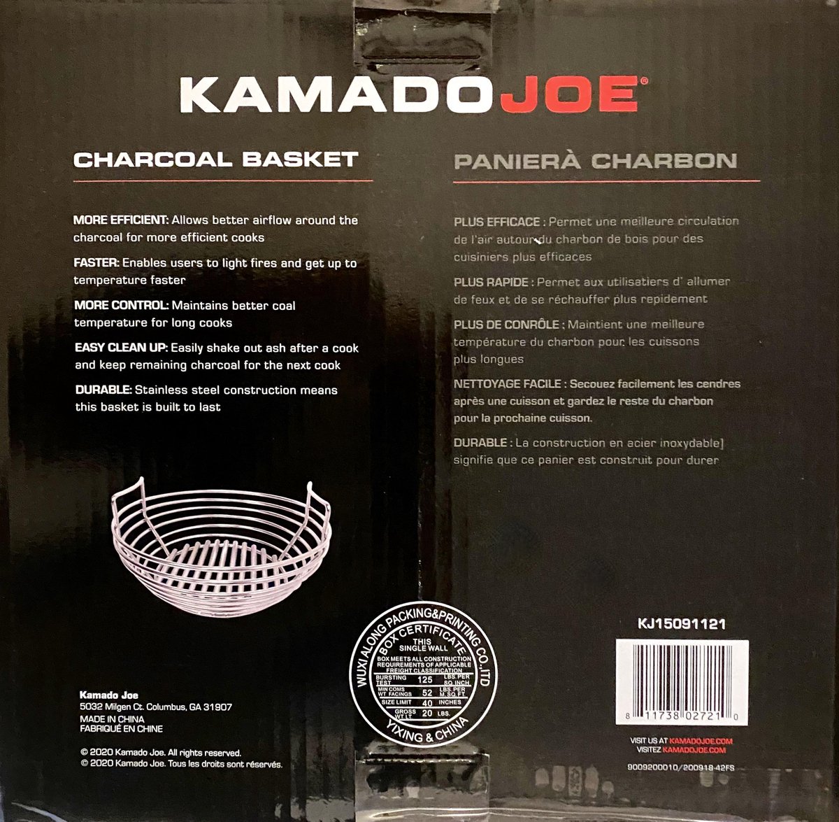 Kamado Joe Panier à charbon Joe Jr