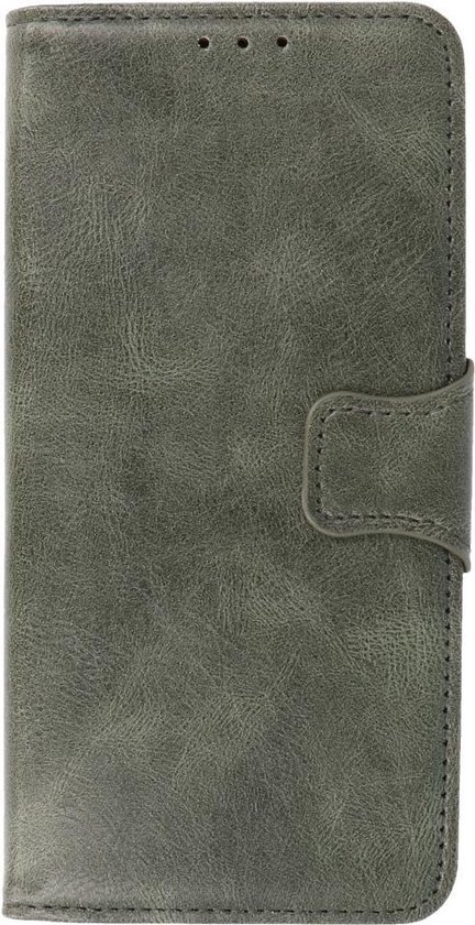 BestCases - OnePlus 9R Case - OnePlus 9R Bookcase Phone Case - OnePlus 9R Card Holder Wallet Case - Simili cuir - Vert foncé