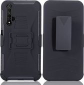 Huawei Nova 5T Hoesje - Mobigear - Clip Serie - Hard Kunststof Backcover - Zwart - Hoesje Geschikt Voor Huawei Nova 5T