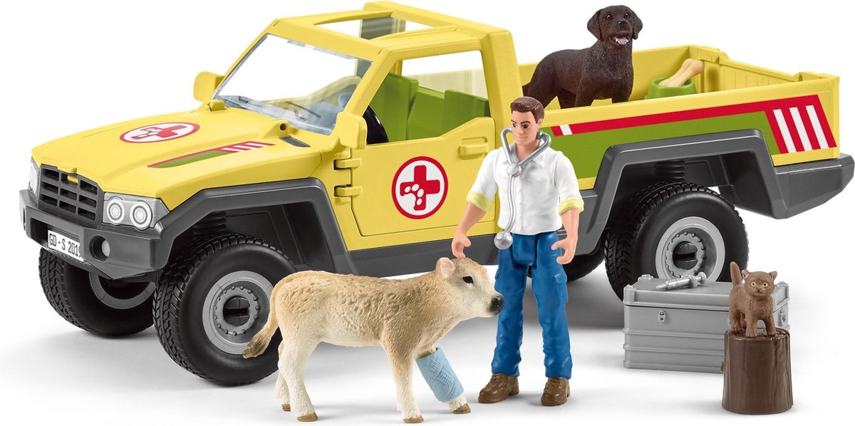 schleich FARM WORLD Speelfigurenset - Dierenartsbezoek op de Boerderij - Kinderspeelgoed voor Jongens en Meisjes - 3 tot 8 jaar - 12 Onderdelen - 42503 — afbeelding 2
