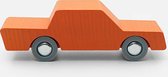 waytoplay voiture en bois aller-retour - orange (bois de couleur orange)