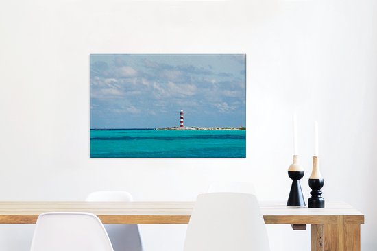 Phare de Cancun au Mexique toile 90x60 cm - Tirage photo sur toile (Décoration murale salon / chambre)
