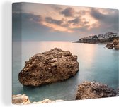 La vue sur la mer de Malaga Espagne 80x60 cm - Tirage photo sur toile (Décoration murale salon / chambre)