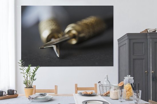 Peinture sur toile Fléchettes - 150x100 cm - Décoration murale