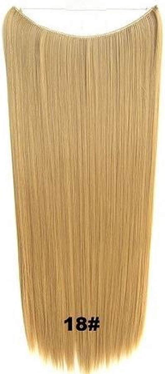 Wire hair extensions straight blond - 18#