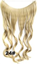 Wire hair extensions wavy blond - 24#