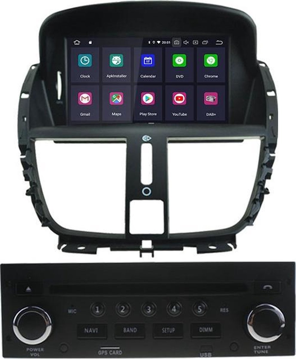 Dynavin Peugeot 207 radio navigatie dvd carkit android 12 usb 64GB met  apple carplay... | bol.com