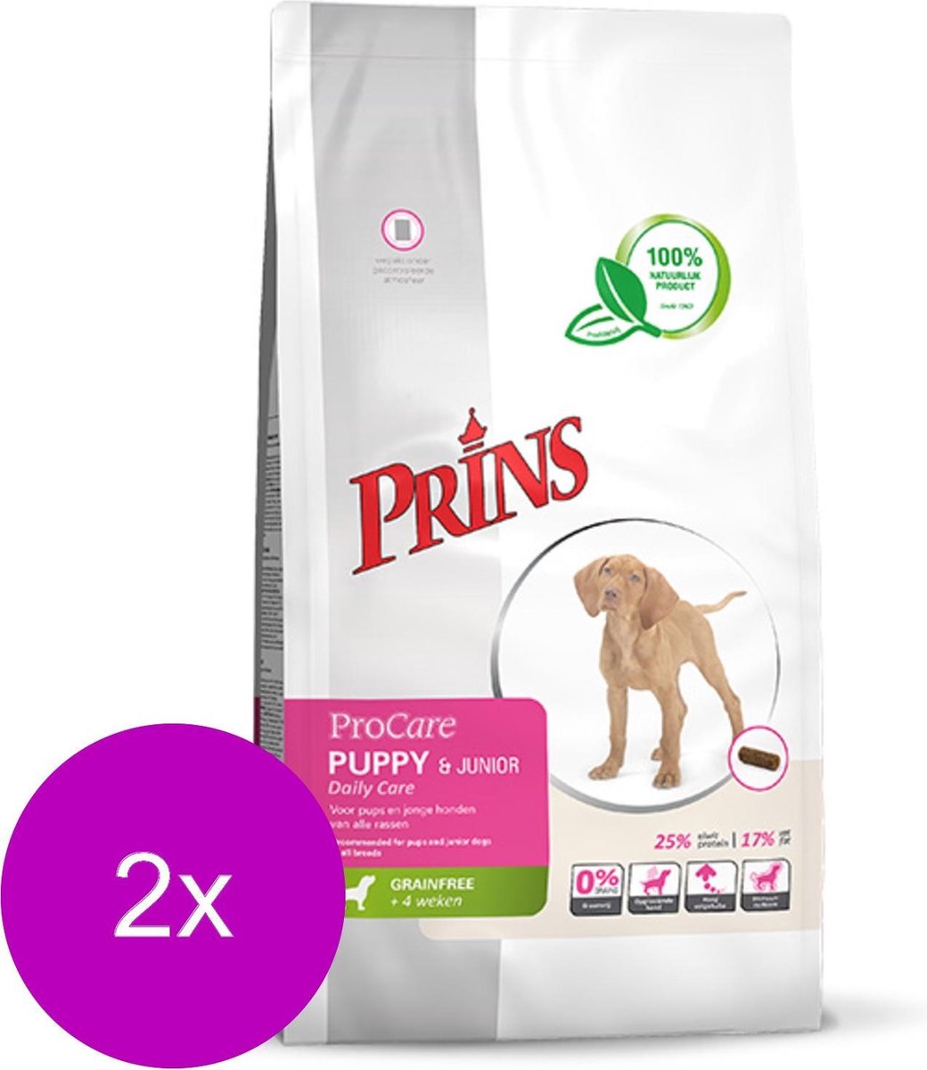 Prins Procare Puppy & Junior Dailycare graanvrij 2x3 kg