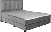 Boxspring Frank Moongrey 140x200 compleet inclusief topdekmatras