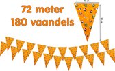 Vlaggenlijn Holland - Oranje - Voetbal - EK/WK - 72 meter