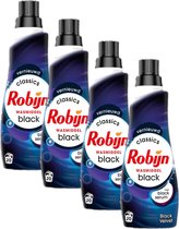 Robijn Klein & Krachtig Black Velvet Vloeibaar Wasmiddel - 4 x 20 wasbeurten - Voordeelverpakking