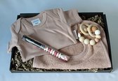Brievenbus cadeau Pink Stone, cadeau baby meisje, kraam cadeau, babyshower
