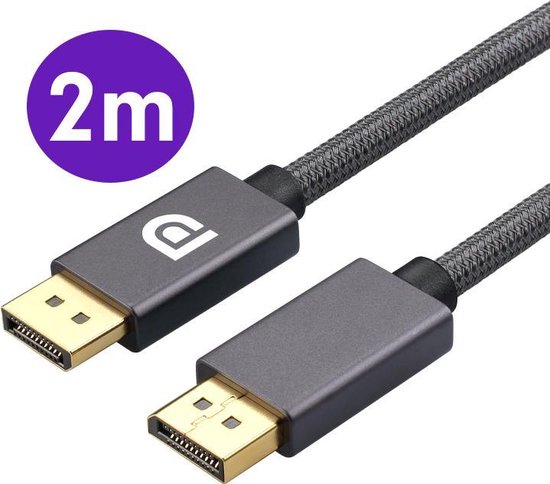 Bol Com Displayport 1 4 Kabel 2 Meter Displayport Naar Displayport Ondersteund 4k 60hz