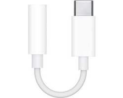 USB-C naar AUX Adapter – 3.5mm Jack Converter voor Hoofdtelefoon – Geschikt voor iPhone 15/16, Samsung, Xiaomi, OnePlus – Draagbare Type-C Audio Adapter – Wit