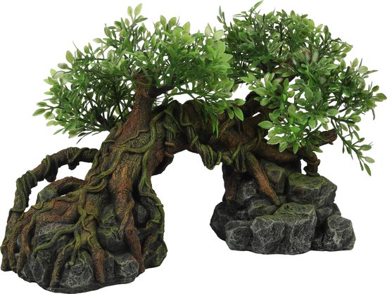 Terra Della - Aquarium/Terrarium ornament - Jungle boom - 22,5 x 11,5 x 13 cm