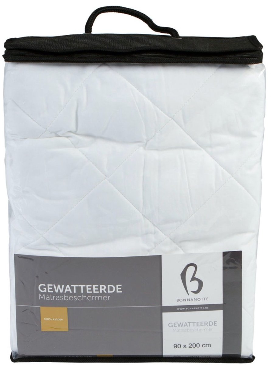 Bonnanotte Gewatteerd Hoeslaken - Wit 160x220