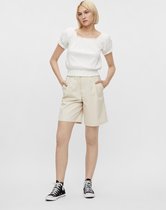 PIECES PCLIMOANE HW BERMUDA SHORTS Birch Dames Short - Maat XS