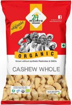 24Mantra Biologische Cashewnoten- Naturel (Ongezouten, Ongeroosterd), 5x100g