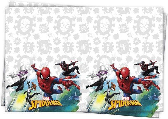 Marvel Tafelkleed Spider-man Junior 120 X 180 Cm Wit/grijs | bol.com