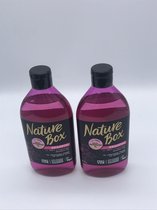 2X385 ml | Nature Box Shampoo| Cold-pressed Amendelolie| Vegan| Sulfatvrij| Siliconenvrij|Parabenenvrij