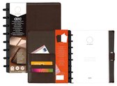 M by Staples - Notitieboek - ARC - A5 - lijn - Leather - Bruin