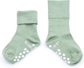 KipKep Bio Stay- Socks - avec semelle antidérapante - Taille 12-18 mois - Calming Green