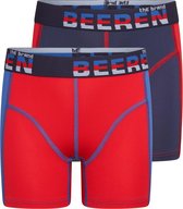 Beeren 2-Pck Mix&Match J. Boxer Mix Blauw/Rood 170/176