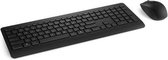 Microsoft Draadloos Toetsenbord & Muis Set | Microsoft 900 Draadloos | Qwerty US | Zwart