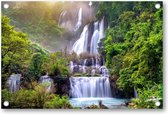 Thi lo su (tee lor su) - de grootste waterval in Thailand - Tuinposter 90x60 - Wanddecoratie - Landschap