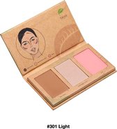 Felicea - natural trio contouring palette #301 LIGHT 9.4G