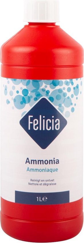 Ammonia Schoonmaakmiddel 4 flessen 1L Felicia Professioneel