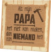 Wooden Sign "Papa" | Vaderdag | Cadeau Tip
