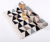Kelim vloerkleed 80x150 cm - Kilim Puzzel motief - Keukenloper , Keukenmat - Loper tapijt