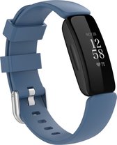 By Qubix Geschikt voor Fitbit Inspire 2 & Ace 3 - Sportbandje met gesp - Maat: Small - Blauw Smartwatchbandje bandje Armband Polsband Strap Band