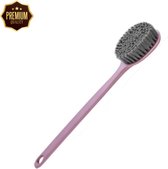 Deluxe Rugborstel Lavendel - Bad borstel - Ruggen krabber - Douche borstel - Rug borstel massage - Paars - Nylon + PET - 95 gram ™