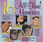 16 All-Time Memories - Volume 5 - Cd Album - Neil Sedaka, Fats Domino, Sam Cooke, Roy Orbison, Gene Pitney, Ray Charles