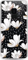 Casetastic Samsung Galaxy S9 Hoesje - Softcover Hoesje met Design - Sprinkle Leaves and Flowers Print