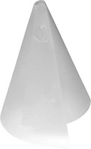Rayher Hobbykunst - lampenkap klein hoekig cornet - art. 2305700 - 10 kappen - DIY kap voor lamp - grijs transparant