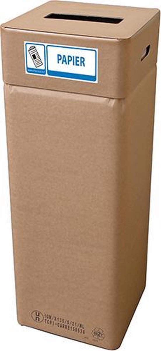 Afvalbak karton, Afvalbox papier (hoog 97 cm herbruikbaar)
