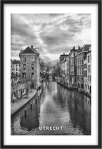 Poster Oudegracht Utrecht A3 - 30 x 42 cm (Exclusief Lijst)