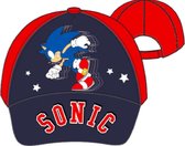 Sonic the Hedgehog cap - pet - rood - blauw - Maat 54 cm